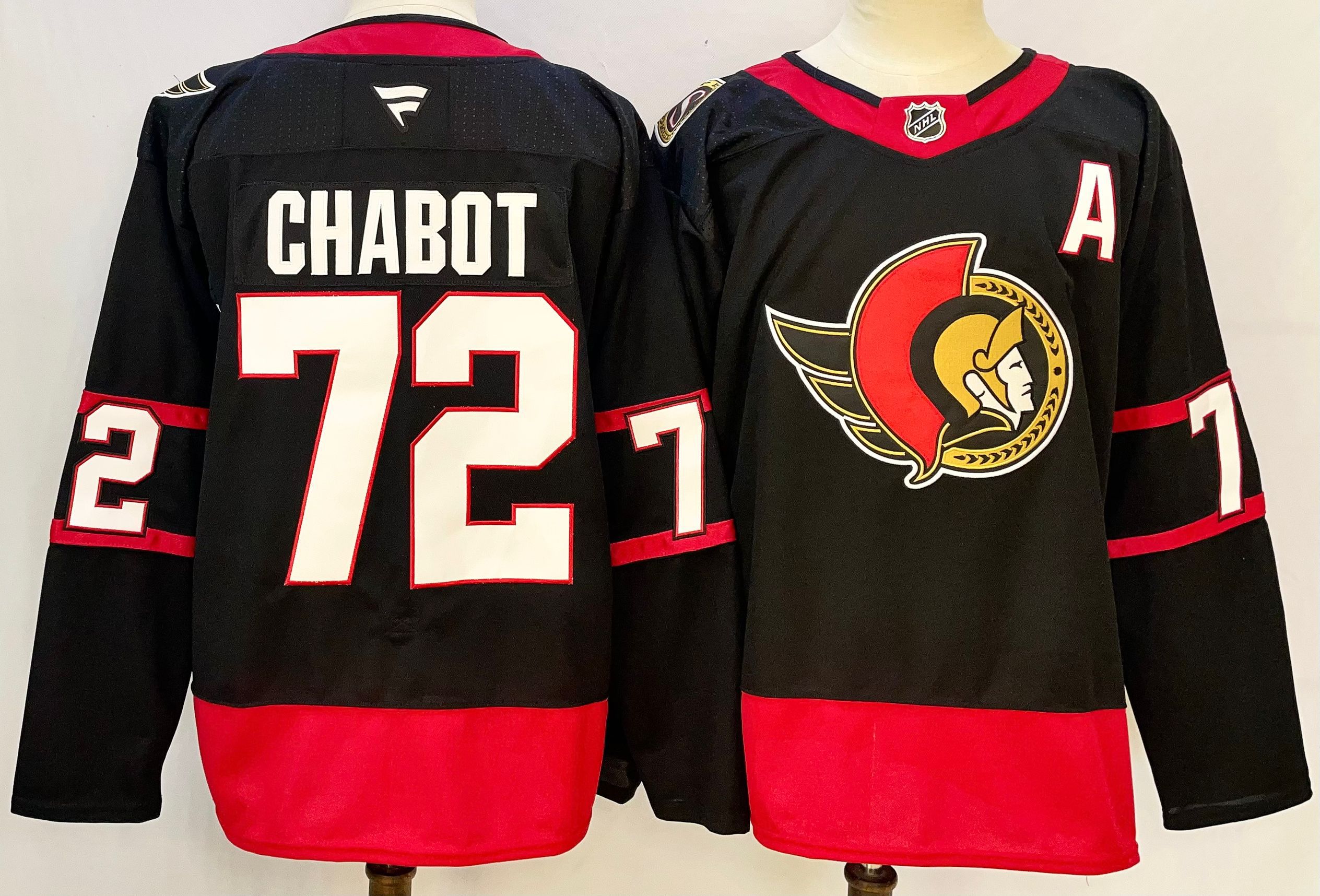 Men Ottawa Senators #72 Chabot Black 2025 Home Premier Player NHL Jersey